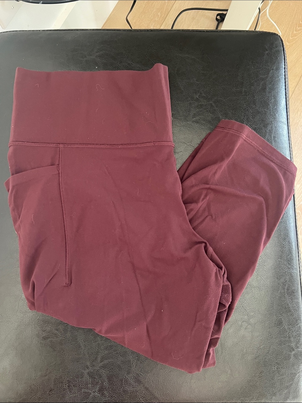 Athleta Salutation Stash Capri - Spiced Cabernet